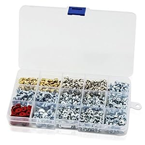 HSeaMall 620 stks Computer Schroef Diy Repareren Philips Pan Hoofd Schroef Assortiment Kit Voor Harde Schijf Computer…