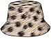 Sombrero de Cubo de Viaje con Estampado Infantil sin Costuras de repetición Unisex, Gorra de Pescador de Verano, Sombrero para el Sol, Manchas de Guepardo, Animal Salvaje Salvaje