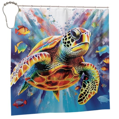 Rideau de douche anti-moisissure 183x183 cm avec 12 crochets inclus - 3