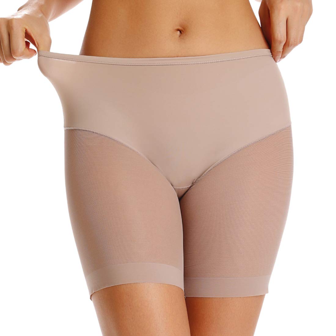 WOWENY Anti Chafing Slip Shorts for Under Dresses Underwear for Women Thigh Bands