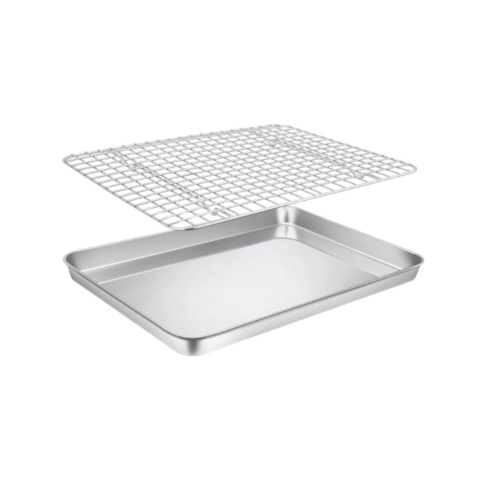 Plaque de cuisson avec grille de refroidissement saine et robuste en acier pour four