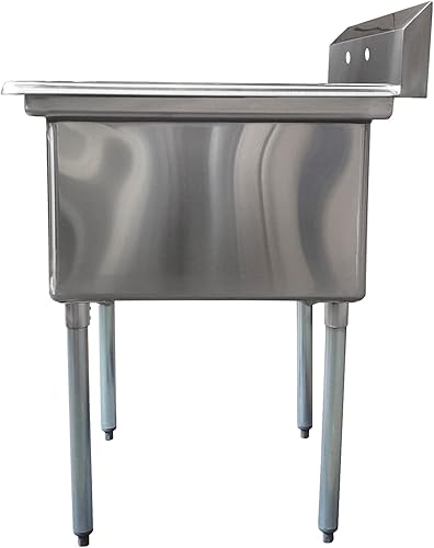 Vista 55 de AmGood Fregadero de acero inoxidable para preparación y utilidad Acero inoxidable 304 Restaurante, Cocina, Lavandería, Garaje NSF