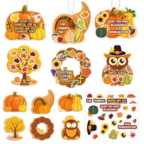 24 Pack Thanksgiving Crafts Kits Make Your Own Fall Christian