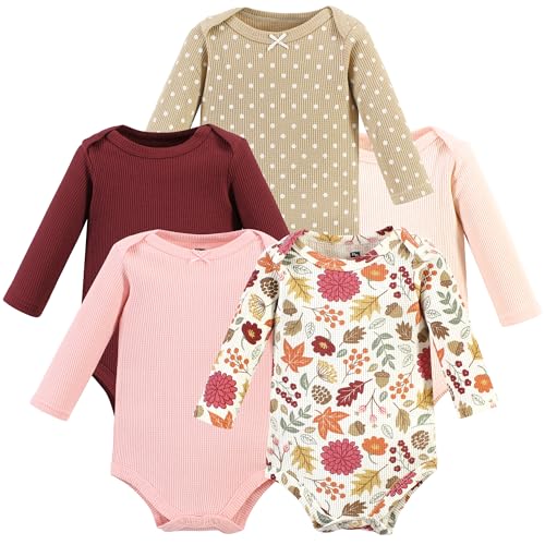 Image of Hudson Baby Unisex Baby Thermal Long Sleeve Bodysuits, Snowflake