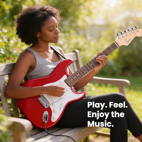 Image of Fender Squier Stratocaster - Torino Red Bundle with Frontman 10G Amplifier, Gig Bag, Strap, Instrument Cable, Picks, and Austin Bazaar Instructional DVD