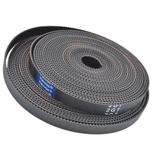 Courroie de distribution 2GT 6mm en caoutchouc noir RF à faible jeu pour imprimante 3D