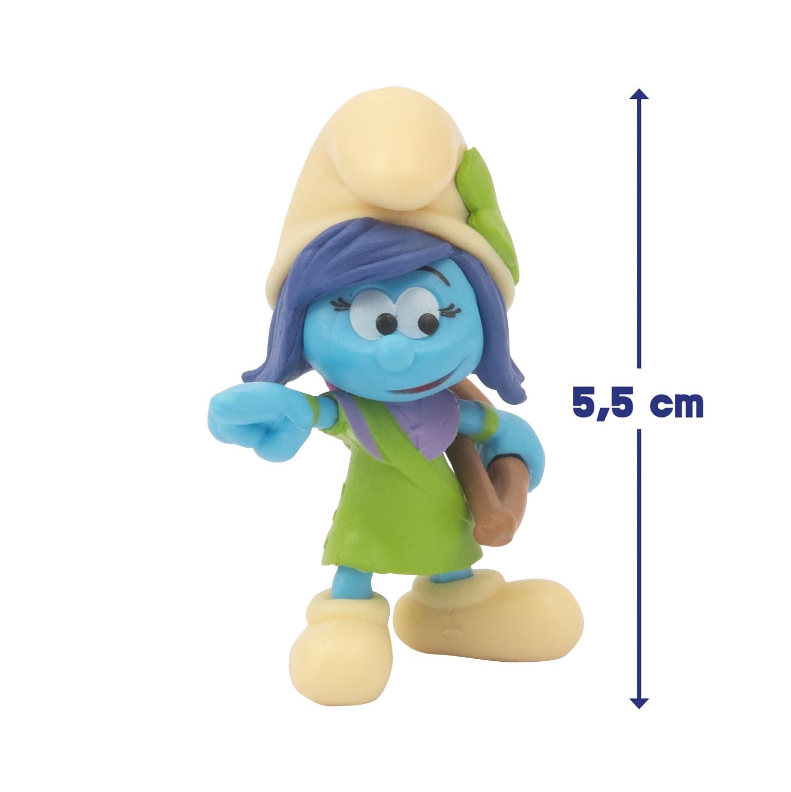 Smerfy, Dom z 1 figurką, 5,5 cm, model burzy, zielony, dla dzieci od 3 lat, PUF385