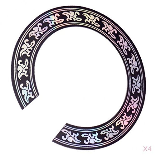 Perfeclan Fijnste 4X 38/39 inch akoestische gitaar geluid gat decals sticker gitaar onderdelen - Image 7