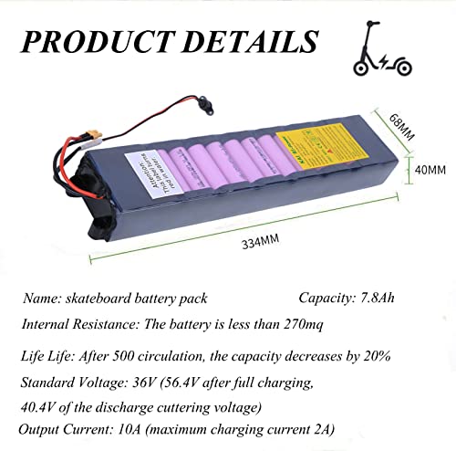 Electric Scooter Battery Replacement 36V 7800mAh Battery Pack for M365 Scooter, Large Capacity Eightfold Lithium Battery Pack - Thumbnail 7