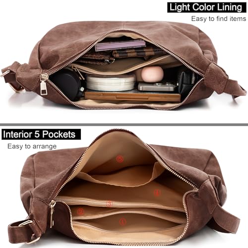 Bolso Hobo para Mujer de Piel Vegana Plegable miniatura 6