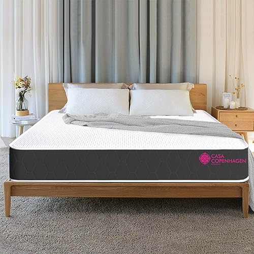 Image of Casa Copenhagen,Dual Memory Foam 5-Inch Single Size Premium Mattress 7 Years Warranty - 78x36x5 Inches Dark Midnight Grey