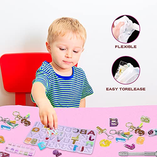 Stampi per Resina Epossidica Lettere,152 Pezzi