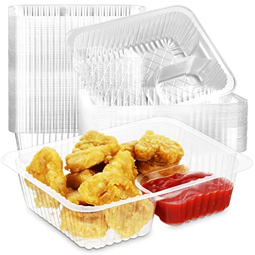 Baderke 200 Pcs Nacho Trays 6x5 Inch Disposable Plastic Nacho Cheese Trays 12 oz Nacho Containers...