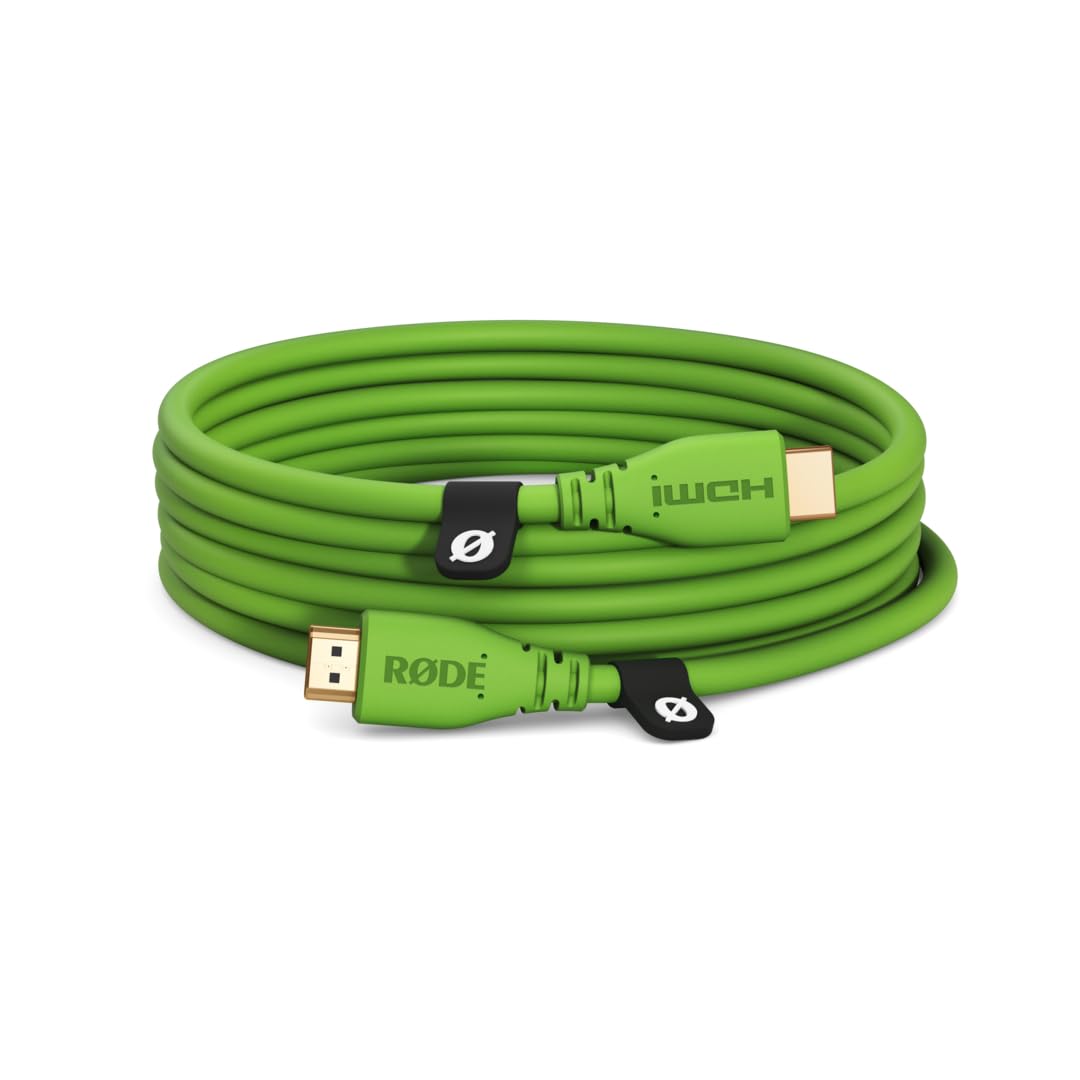 RØDE HDMI-3 Premium High Speed HDMI Cable with Ethernet (3m/10ft, Green)