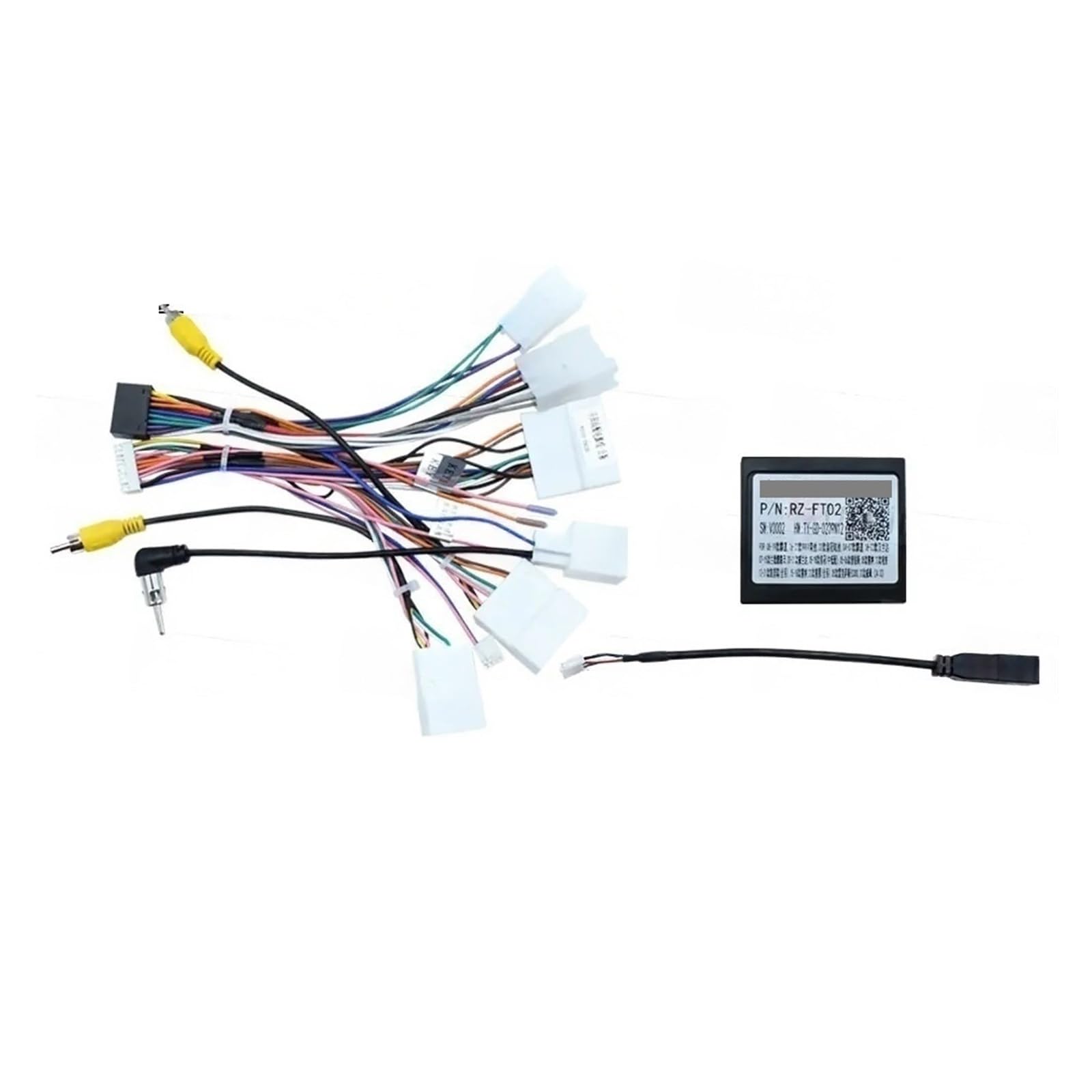 Cavo di alimentazione radio Android 16PIN compatibile con Toyota Car Corolla Auris RAV4 Fortuner Highlander Kluger Hilux Cablaggio stereo(Cable canbus-A)