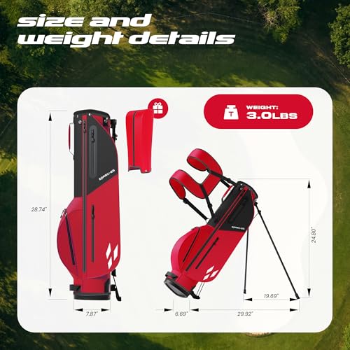 Image of 5 /6 /7 Pieces Kids Golf Clubs Set - Youth Golf Clubs Junior Set Ages 3-14 Includes Stand Bag, 1# Driver, 5# Hybrid, 7#, PW# Irons and Putter Right /Left Hand for Boys Girls