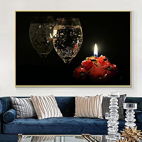 Peinture décor à la maison de raisin et vin pour illuminer un mur vide