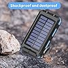 Solar-Charger-20000mAh-Portable-Solar-Power-Bank-for-Cell-Phone-Waterproof-External-Solar-Backup-Battery-Power-Pack-Charger-Built-in-Dual-USBFlashlight-for-All-Phones-Tablets-and-Electronic-Devices Oukafen Solar Charger 20000mAh Portable Solar Power Bank for Cell Phone Waterproof External Backup Battery Power Pack Charger Built-in Dual USB/Flashlight