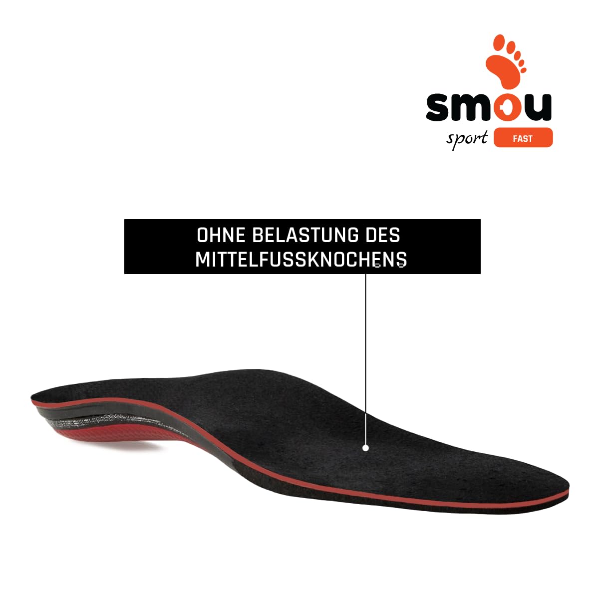 SMOU SPORT FAST Einlegesohlen Memory Foam für Sport Damen und Herren | Padel-Tennis | Impuls-Gleichgewicht | Fußgewölbeunterstützung | Memory Foam hohe Dämpfung | für Sportschuhe (45-46 EU)