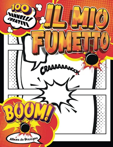 Libri Ragazza 12 Anni Per I Fumetti: Blocco da disegno vuoto con 100 tavole compilabili per creare facilmente fumetti