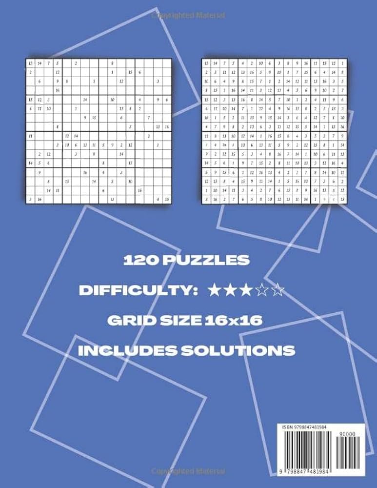 詰め放題　【120サイズ】　naonao room ꕤ. 詰め放題 【120サイズ】 naonao room ꕤ. Mega Sudoku 16x16