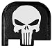 Molon Labe Laser Engraved Rear Cover Plate for Glock 43 Pistols - Skull