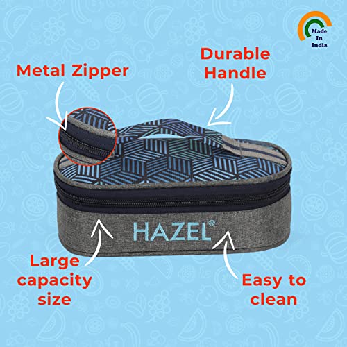 Image of HAZEL Lunch Bag for Kids to School | Water Resistant Tiffin Bags for Office Men and Women | Tiffin Cover Bag Only, Flat Bag
