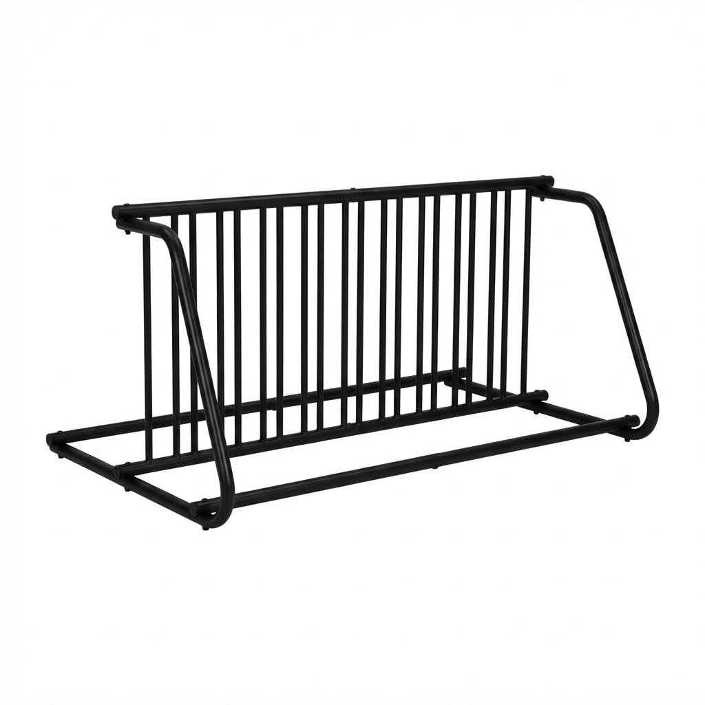 Floor 10 Bike Rack, Double Side Grid Bicycle Floor Parking Stand, Sturdy Garage Bike Rack, Compact Storage Stand for Streets, Yards, Bike Events