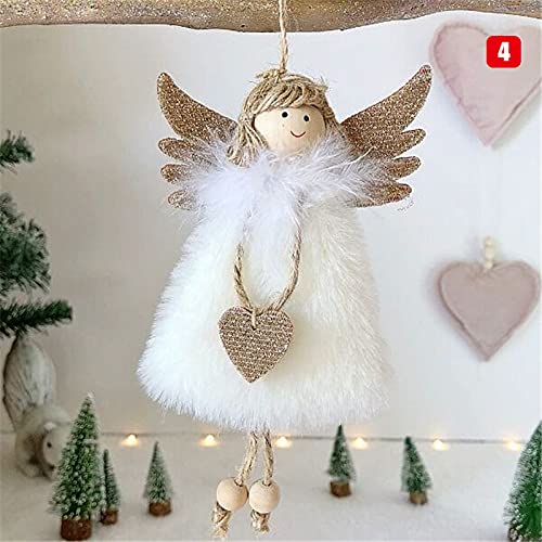 Esposizione della tavola di Natale: decorazione a forma di angelo, decorazione a forma di palla di vetro - Italia