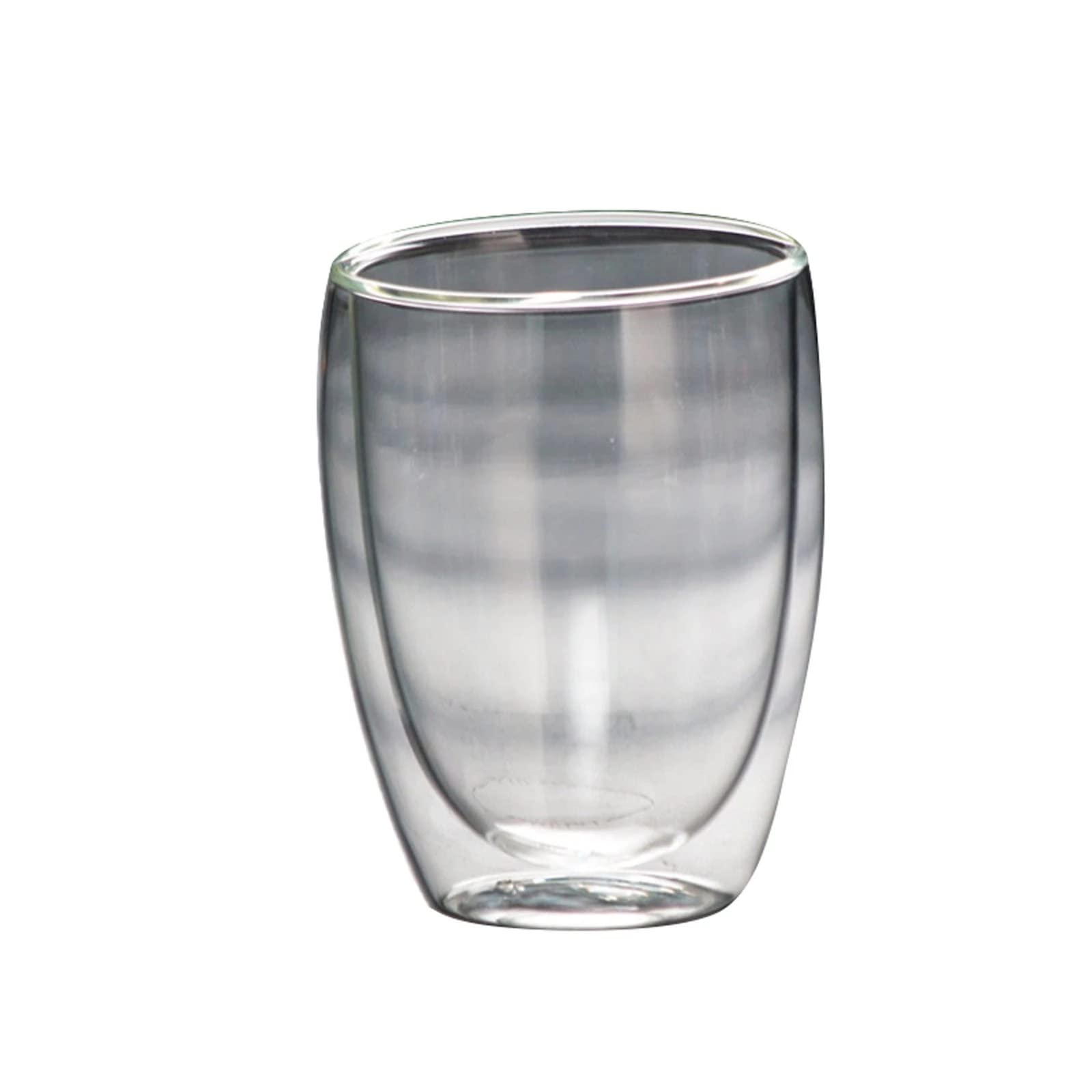 6 Stück 350 ml doppelwandiges Teeglas für Bier, Kaffee, handgefertigt, kreatives Getränk, transparentes Trinkgeschirr (Einheitsgröße) (Einheitsgröße)