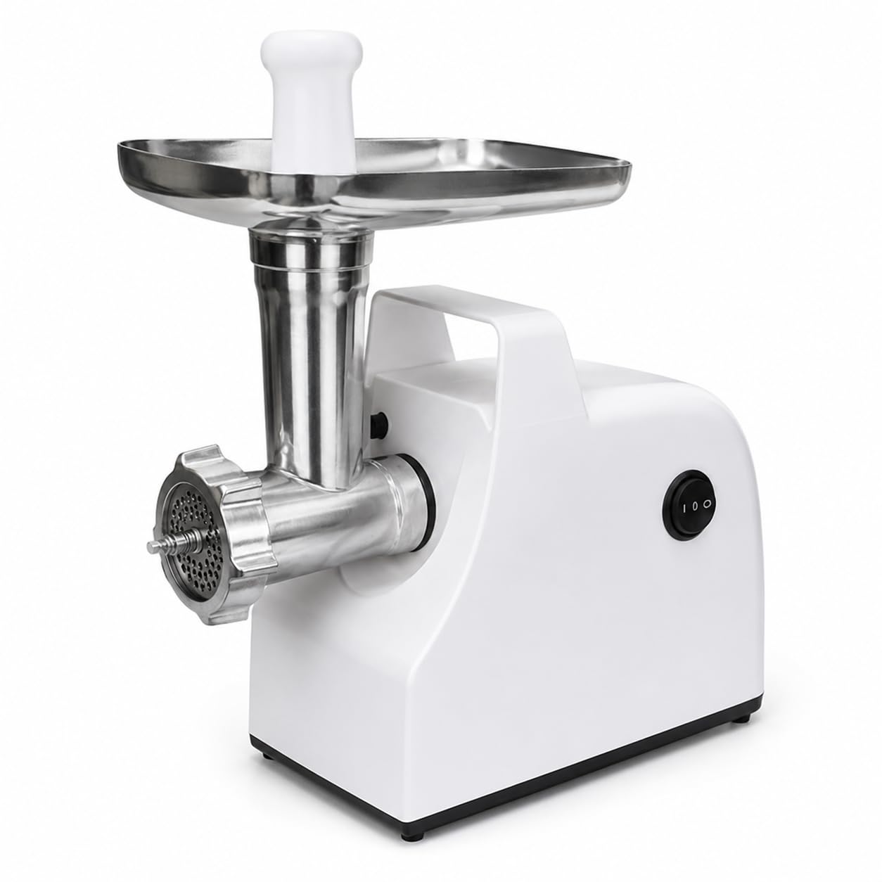 Macchina elettrica a pellet da 500 W con 3 piastre di matrice, include piastre da 2,5 mm, 5,0 mm, 7,5 mm per fare pellet per pesci, uccelli, gatti, cani, conigli, polli, pecore