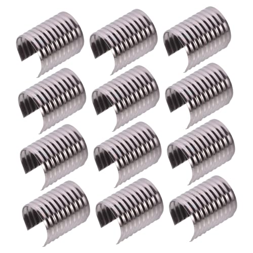 ARTIBETTER 100Pcs Rope Buckles DIY Leather Cord Clips for Jewelry Making Durable Crimp Ends for Tassels Smooth Surface for Necklaces Bracelets and Crafts