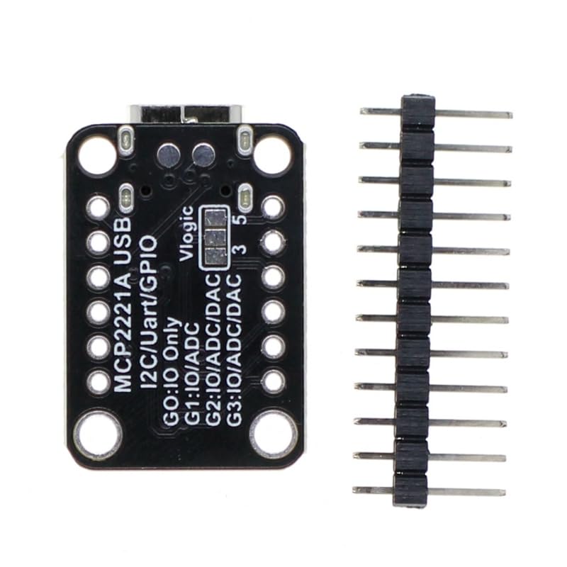 Modulo Convertitore ADC, Convertitori Analogico-Digitale di Interfaccia USB-GPIO ADC I2C MCP2221A