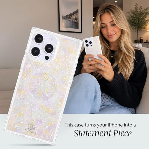 Image of COCOMII Rectangle for iPhone 14 Pro Max Case, Aurora Opal