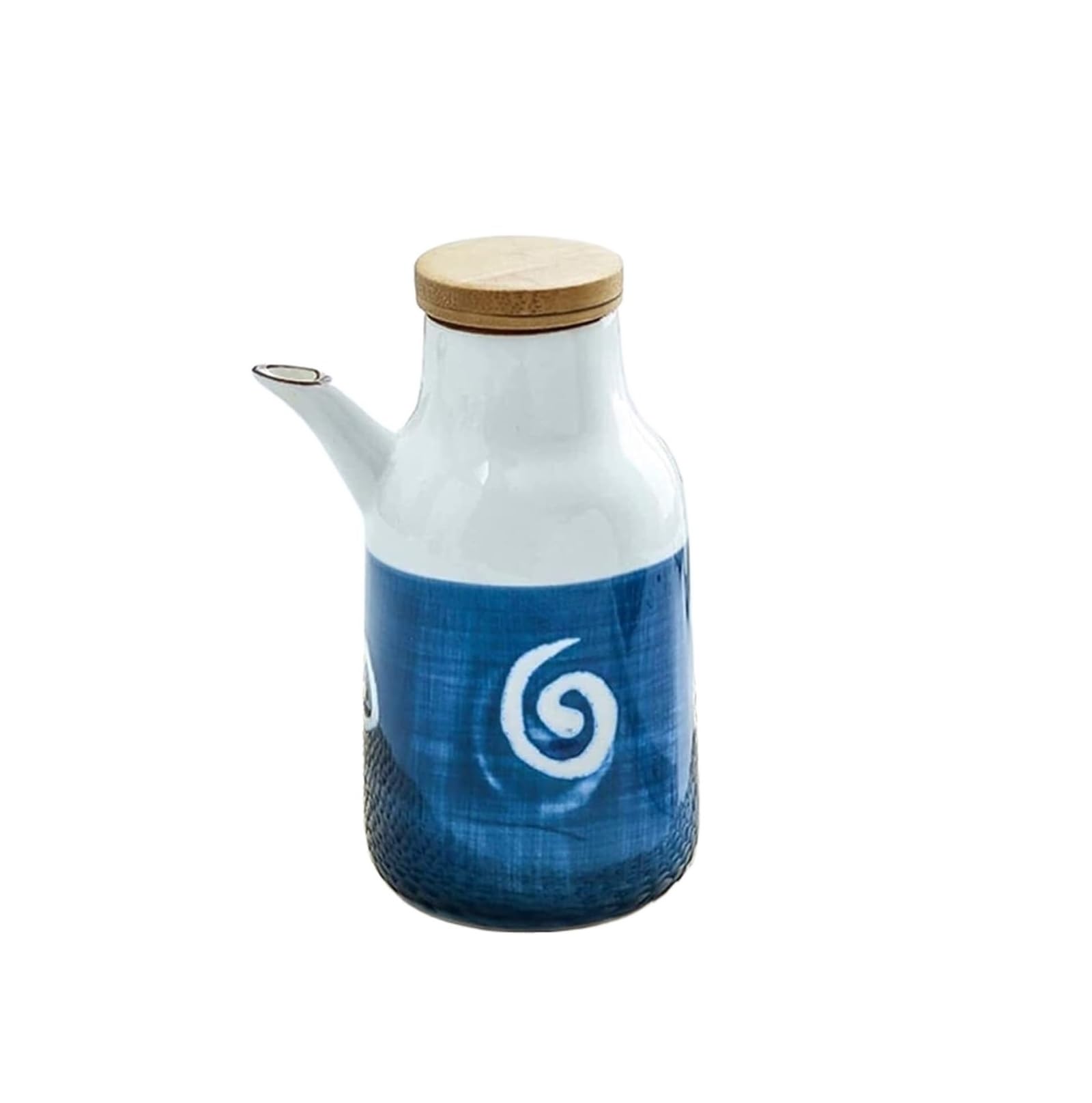 Distributore di Olio E Aceto, Piccolo Contenitore per Olio E Aceto in Ceramica da 350 Ml, Bottiglia per Aceto, Stile Giapponese, Cucina Artigianale,14 * 6.8cm