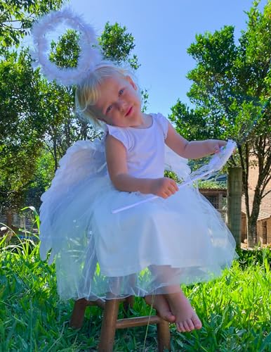 Image of Arshiner Toddler Tutu Dress Little Girls Fluffy Summer Dresses Casual Party Tulle Sundress for Kids 2-6Y