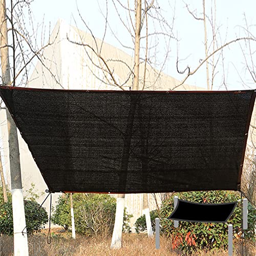 Malla de sombreo 90% negra 7x10 m anti-UV con ojales para huerto exterior e invernadero 3