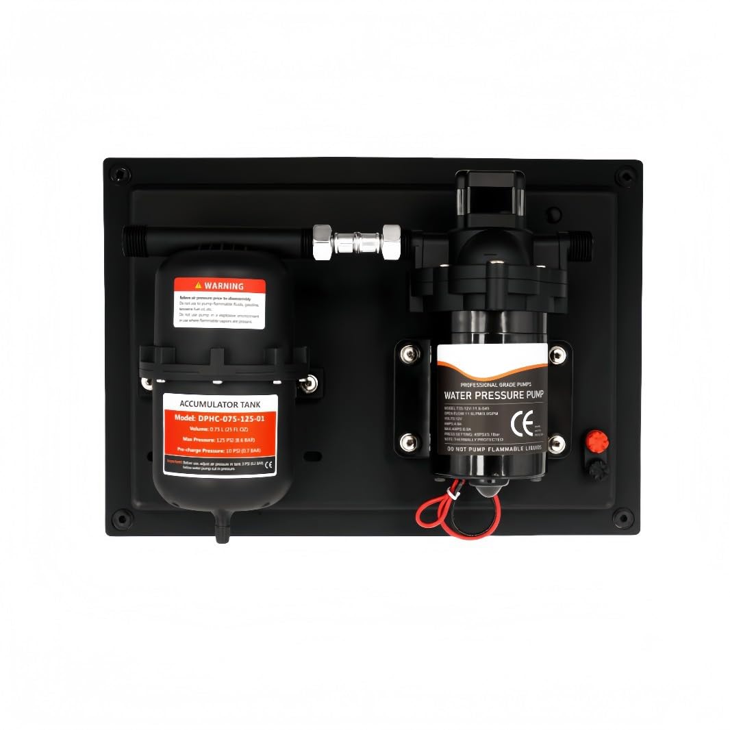 Water Pumps 12V Caravan Water Pump and Accumulator Tank System