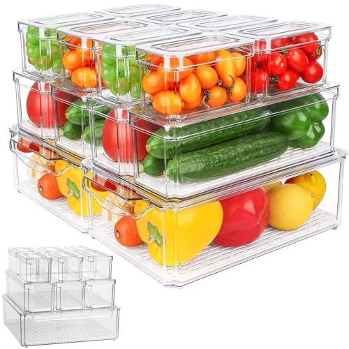 Consejos para Comprar Refrigerador Samsung 14 Pies que puedes comprar esta semana. 42 14 Pcs Organizador de Refrigerador con Tapas - Actualizado Contenedores para Alimentos, Contenedores Organizadores de Refrigerador, Transparentes, Contenedores de Almacenamiento de...
