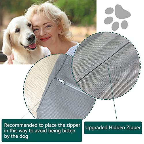 Lmeison Dog Bed Cover, Waterproof Pet Bed Oxford Zipper External Cover for Small Medium to Large Jumbo Dog Bed, Washable… - Image 4