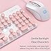 QFERW Teclado Teclado Kit de Mouse con Cable Steampunk Vintage Gaming con...
