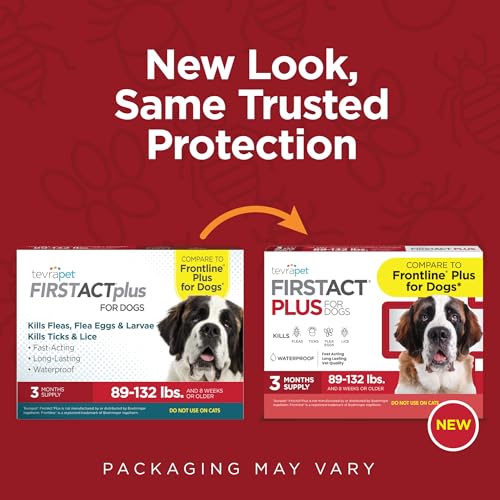 FirstAct Plus Flea Treatment for Dogs, Extra Large Dogs 89+ lbs, 6 Doses, Same Active Ingredients as Frontline Plus Flea and Tick Prevention for Dogs - Image 3