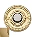 Baldwin 4850033 Beaded Bell Button, Vintage Brass