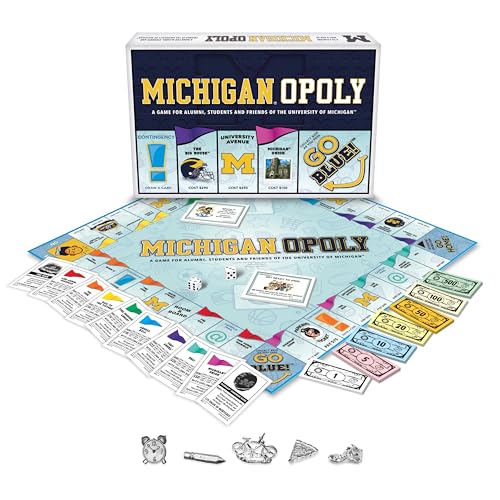 Michigan-Opoly juego de mesa temático Universidad Michigan miniatura 3