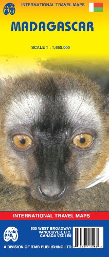 Madagascar 1:1,650,000 Travel Reference Map 2007***