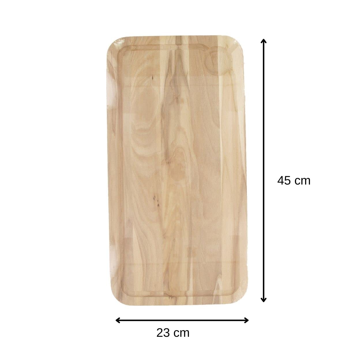 Snijplank, donker beuken, afgeschuinde randen, 39 x 12 cm, Fackelmann Snijplank, donker beuken, afgeschuinde randen, 39 x 12 cm, Fackelmann