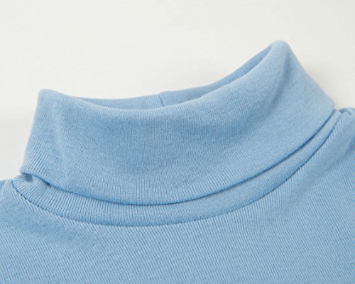 Image of Leveret Girls Boys & Toddler Solid Turtleneck 100% Cotton Kids Shirt (2 Toddler-14 Years) Variety of Colors