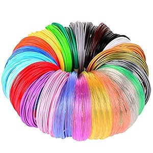 3D-pen/3D-printer PCL-gloeidraad 1,75 mm, 3D-pengloeidraad 990 voet, 30 kleuren, elke kleur 33 voet, zeer nauwkeurige…