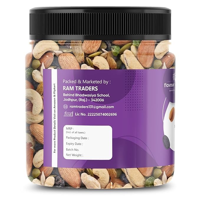 Image of Flavour Delight Dry Fruits Mix 250g | Nuts, Seeds & Dried Fruits | Protein-Rich Snack