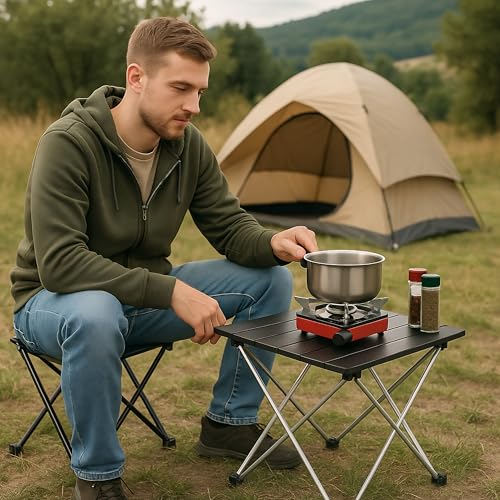 Table de camping pliable gain de place pour petits espaces - 3